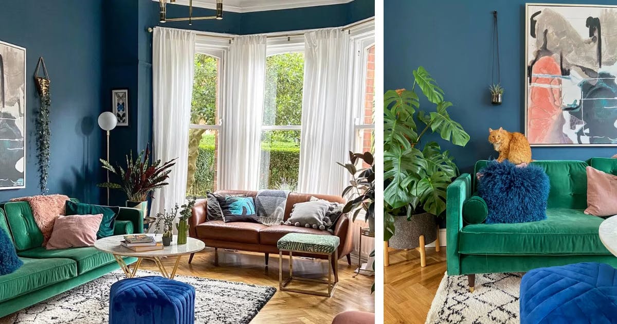 Hague Blue from Farrow & Ball,  featured in Apartment Therapy, photo by Laura Magee