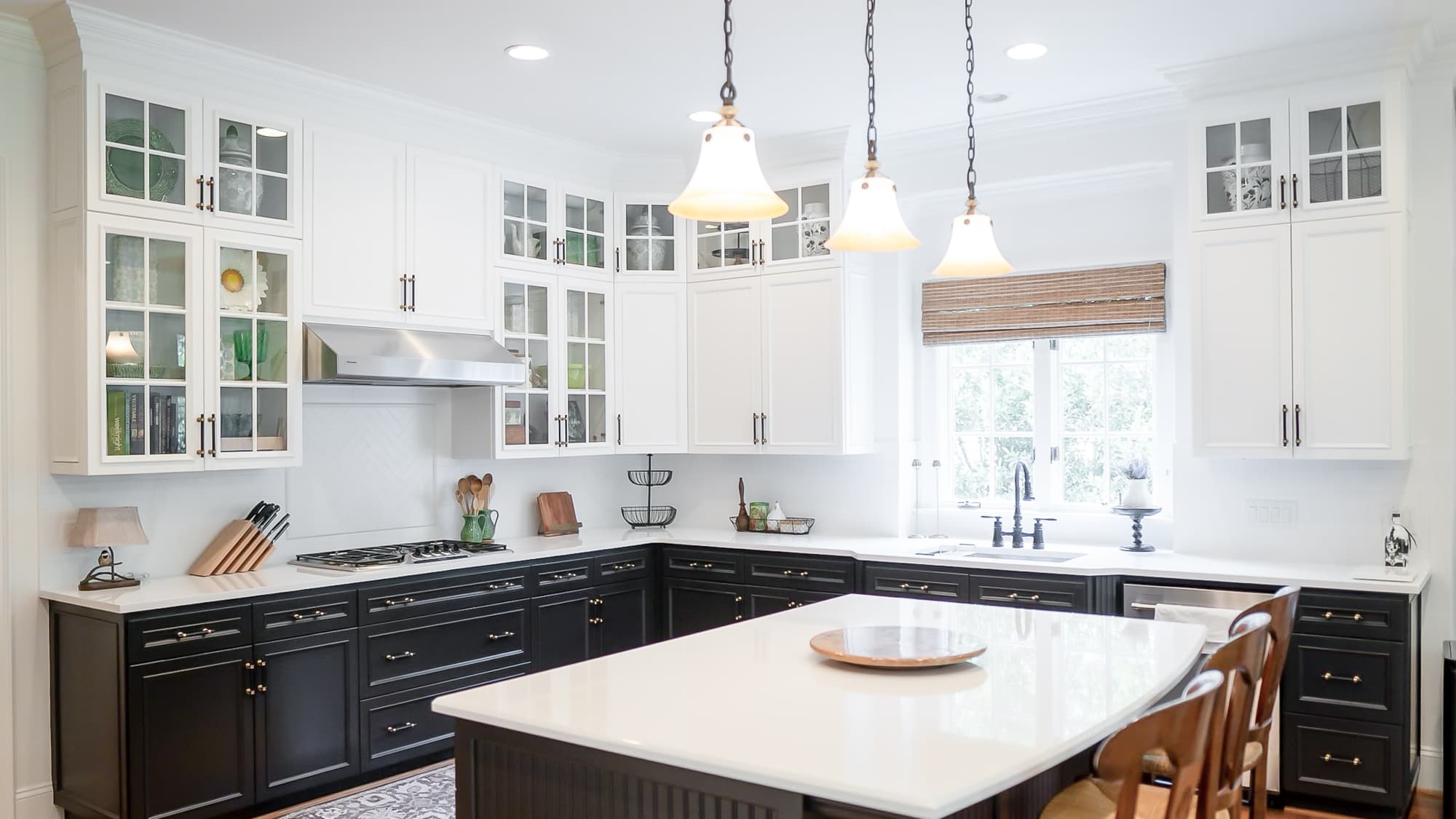 Cabinets the Craftwork team painting in the Myer's Park area. 