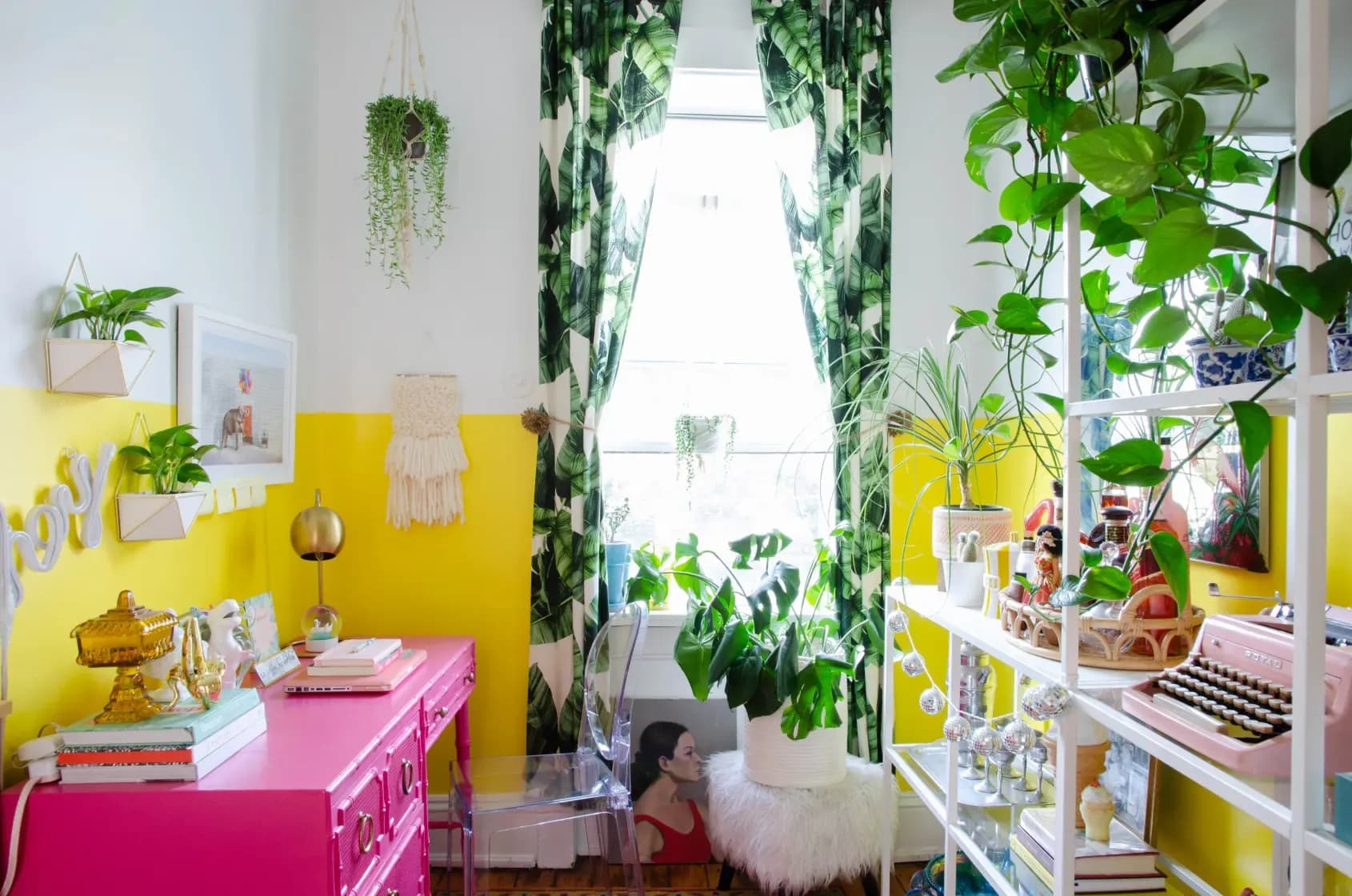 Bold Yellow 336 by Benjamin Moore, featured in Apartment Therapy, photo by Nancy Mitchell