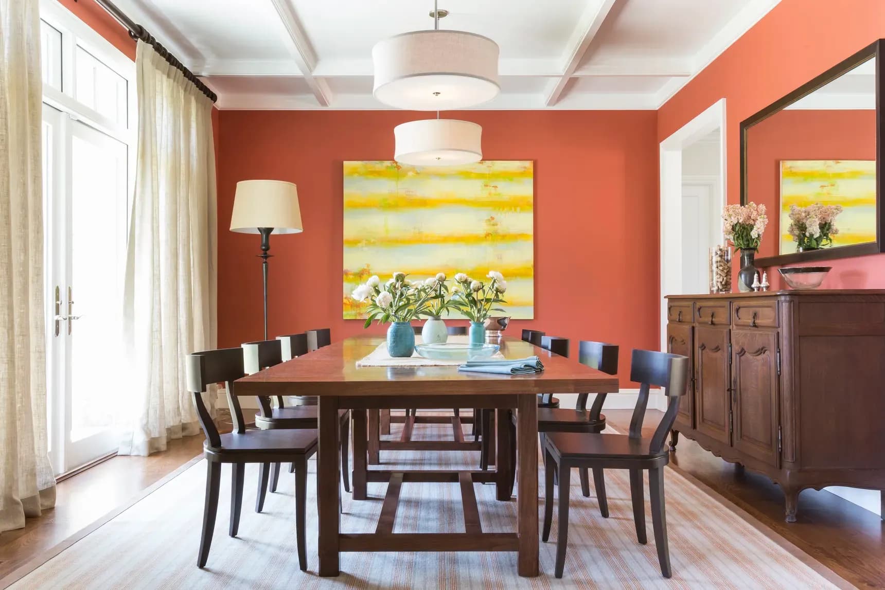 Crimson 1299 by Benjamin Moore, - featured in Curbed, photo by David Duncan Livingston