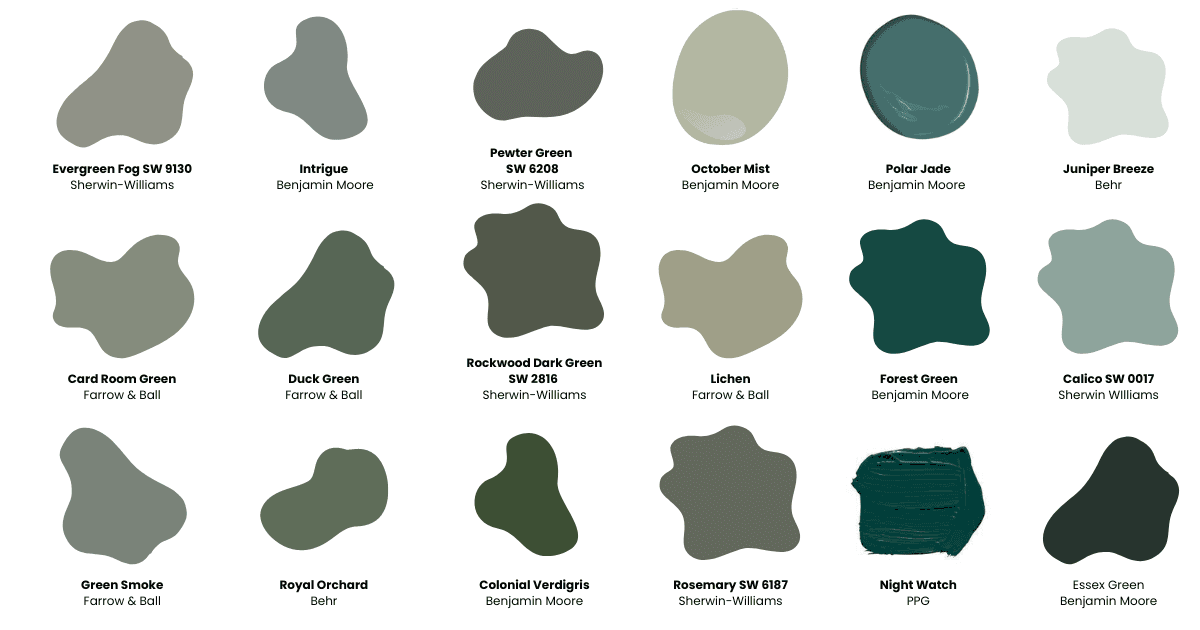 Green Paint Swatches