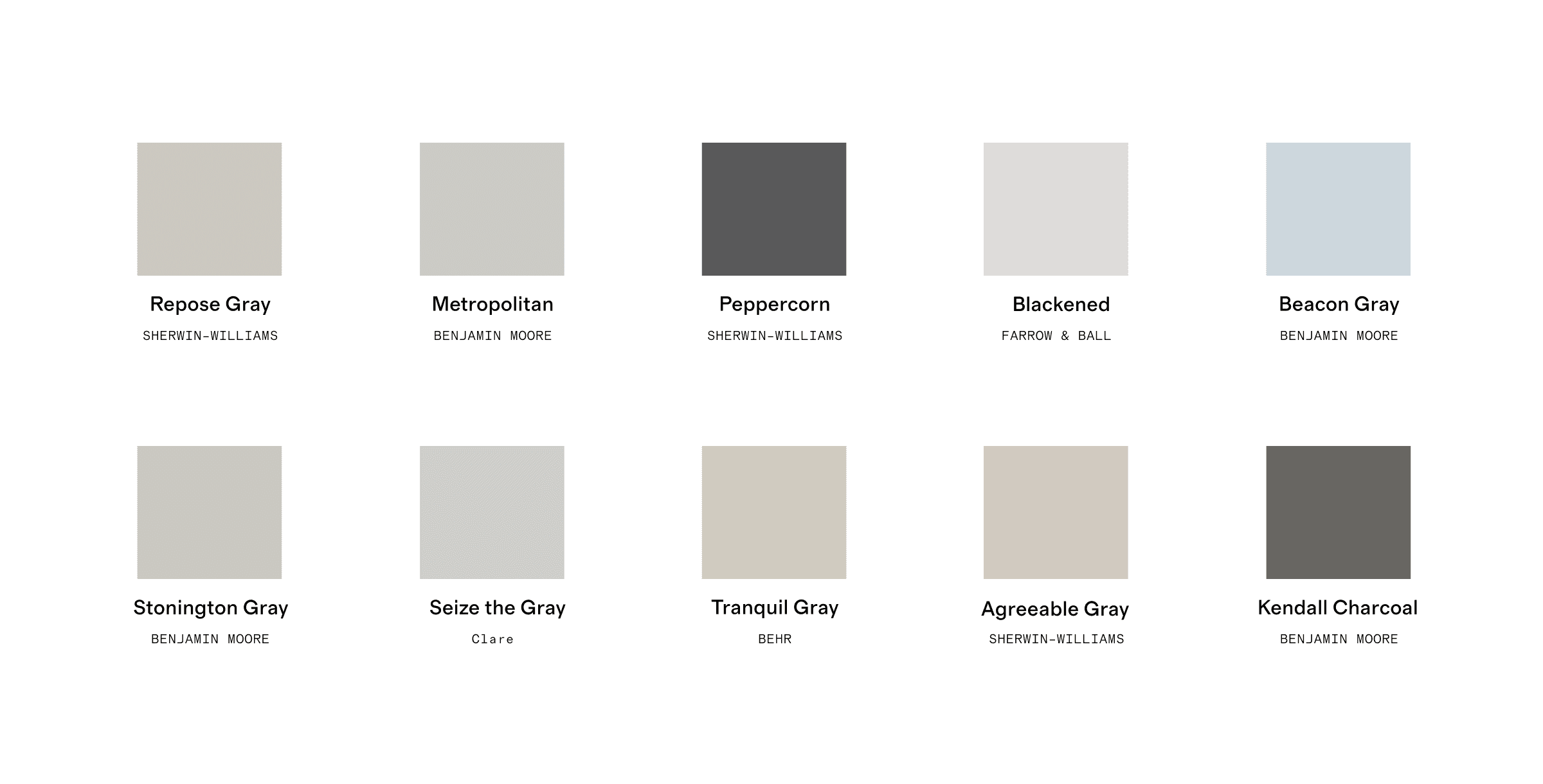 10 favorite grays in 2023