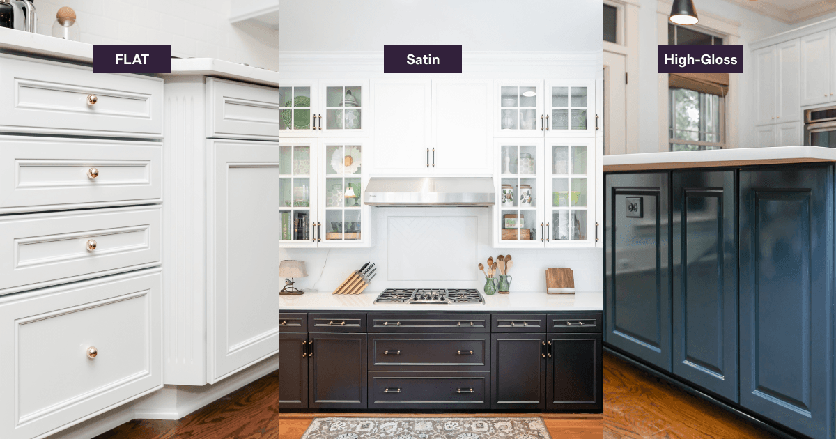 different paint sheens