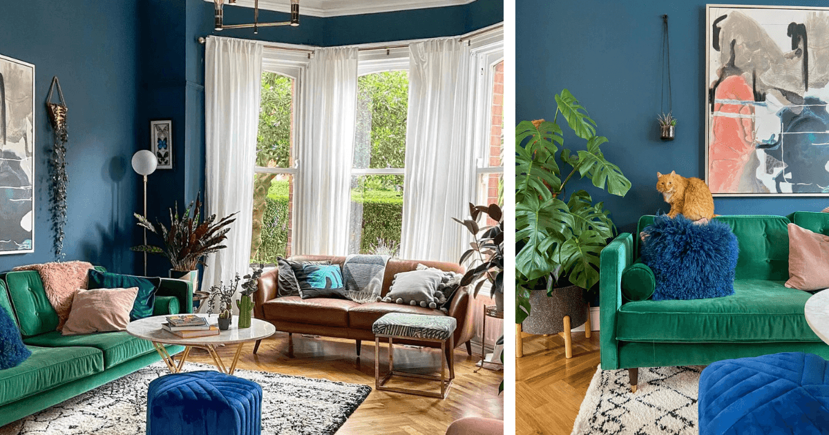 Hague Blue from Farrow & Ball,  featured in Apartment Therapy, photo by Laura Magee