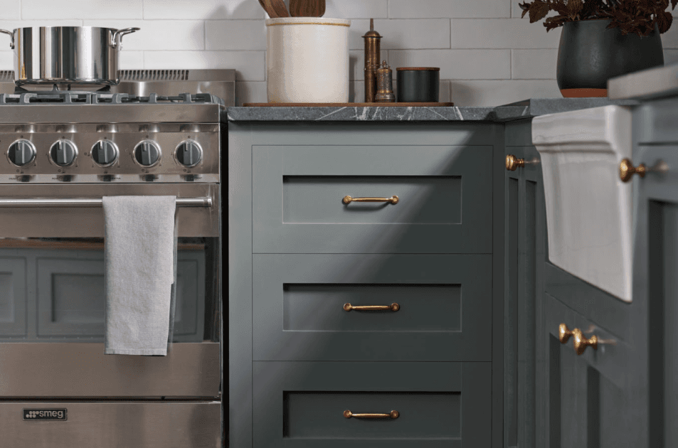 Homburg Gray by Sherwin Williams: A medium grey with warm undertones.