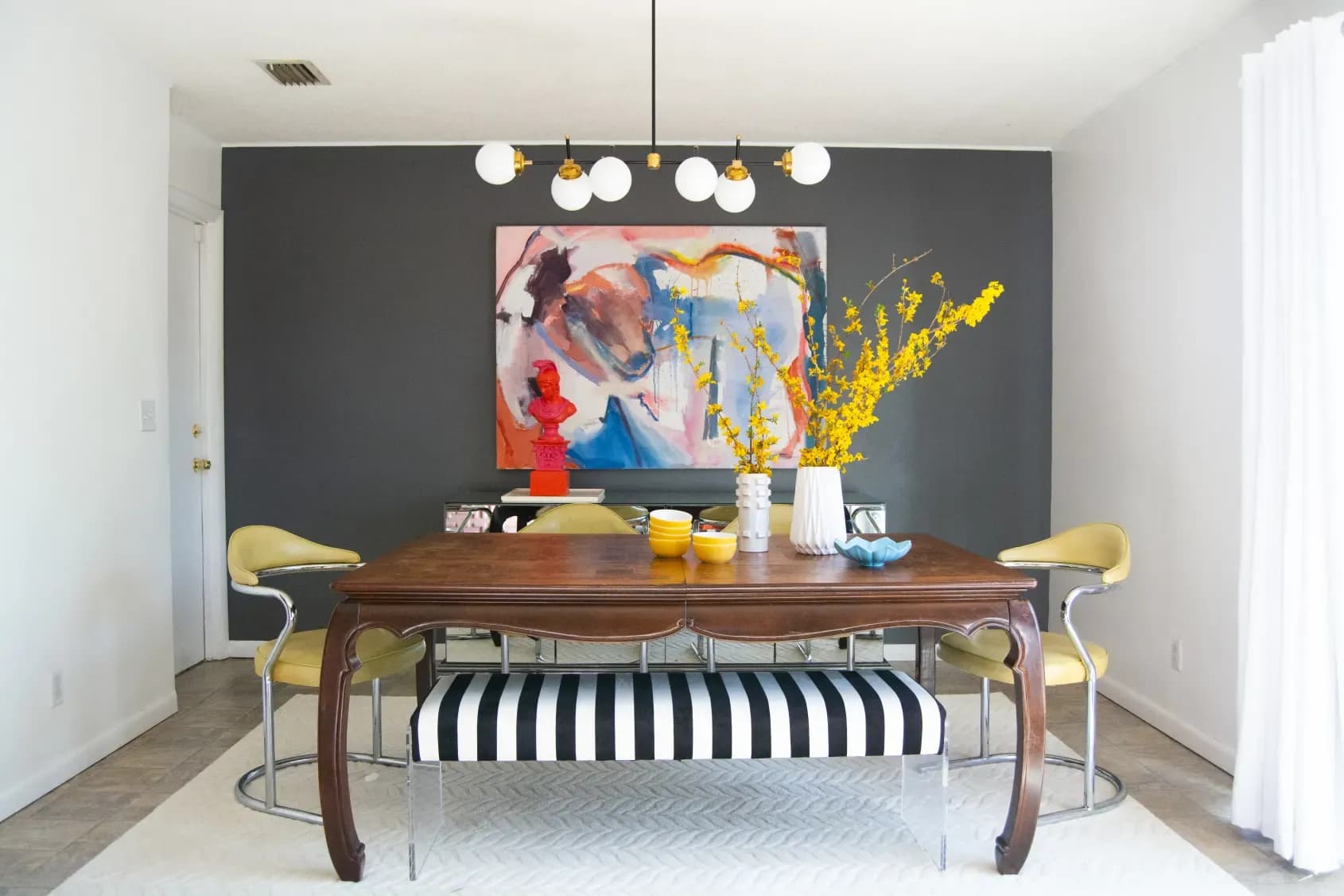 Kendall Charcoal by Benjamin Moore, featured in Apartment Therapy, photo by Katherine Thewlis Of Hausmatter