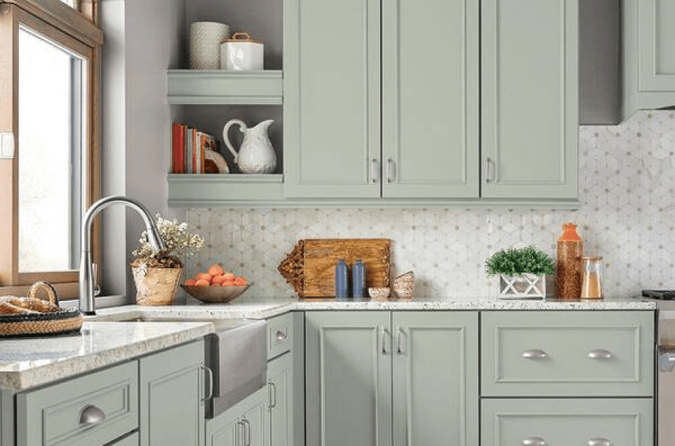 Mint Leaf by Behr: A lighter green with a hint of mint.