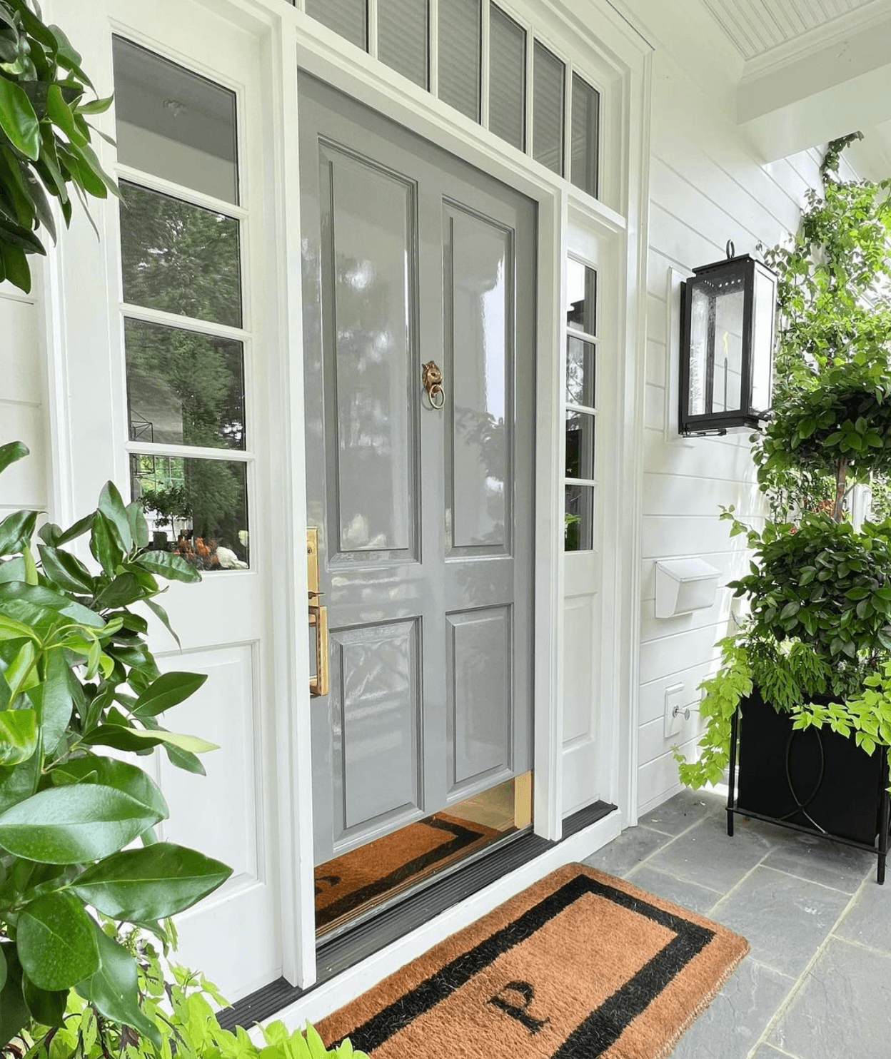 High-gloss door refinished by Craftwork. 