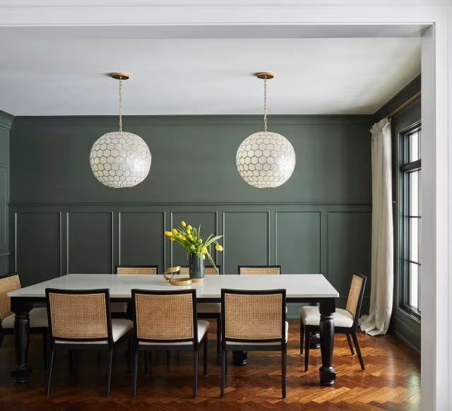 Pewter Green SW 6208 by Sherwin Williams, Great Rooms Designers & Builders and Debaker Design Group, photo featured on Houzz.