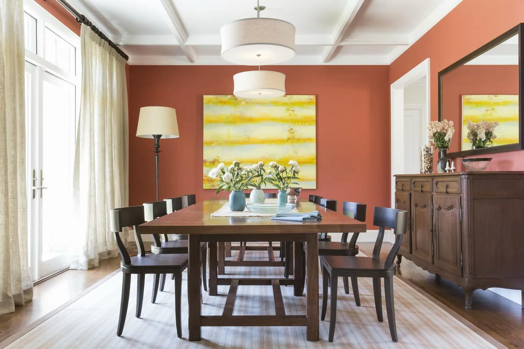 Crimson 1299 by Benjamin Moore, - featured in Curbed, photo by David Duncan Livingston