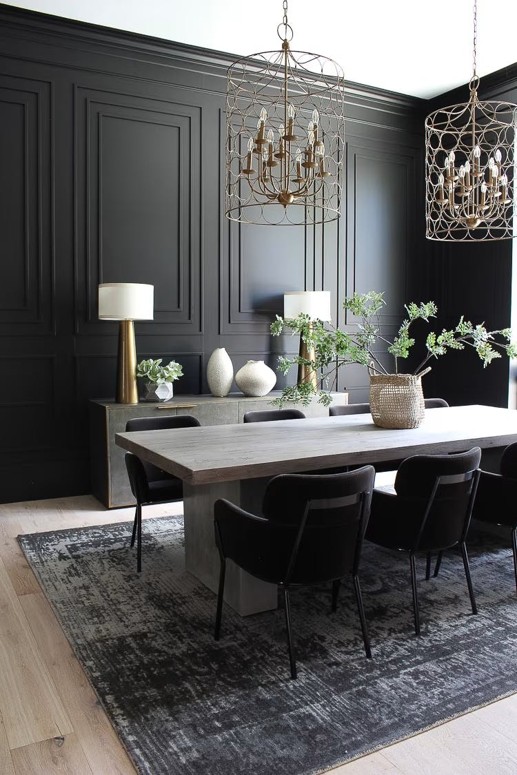 Tricorn Black by Sherwin-Williams, photo by and featured in The House of Silver Lining