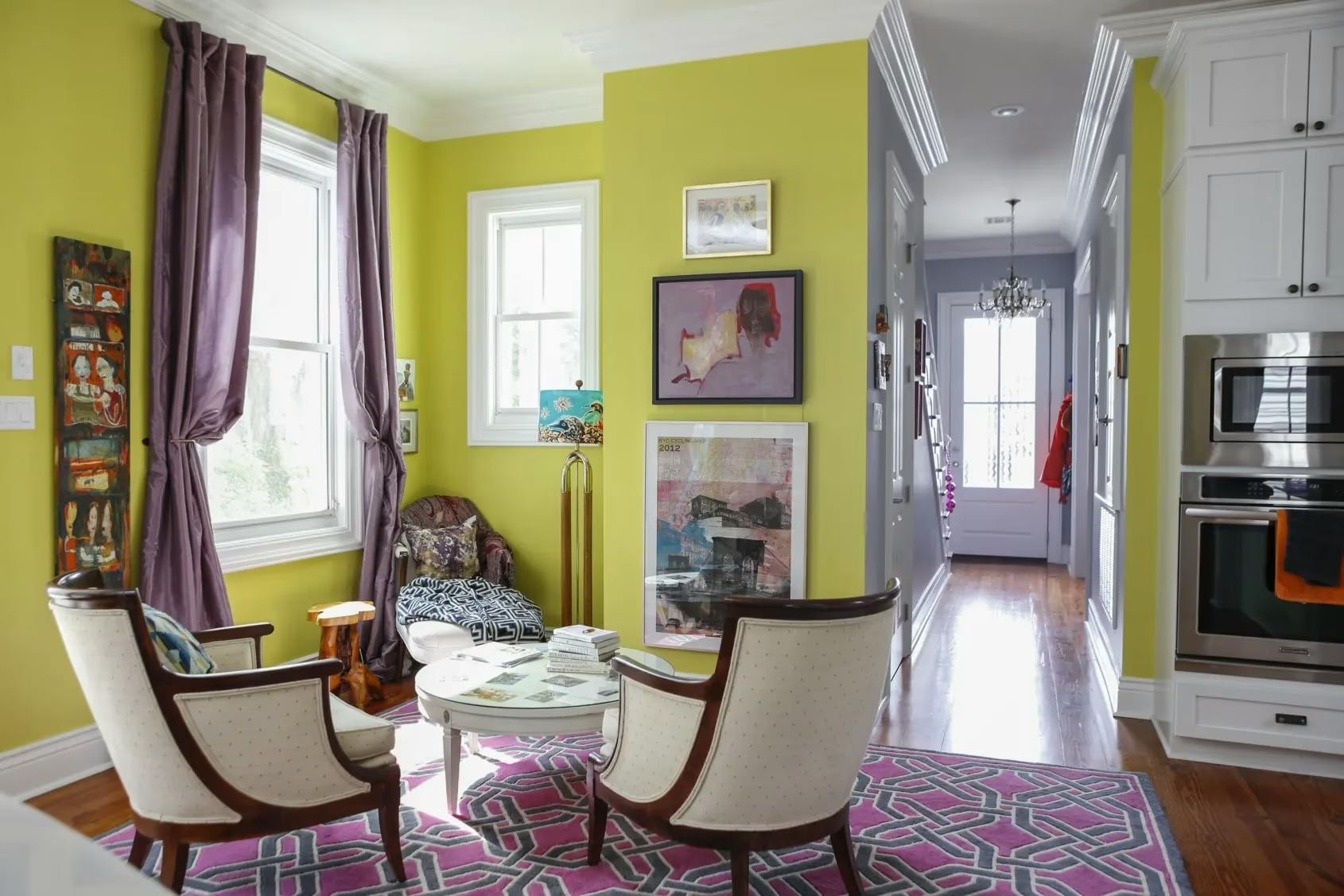 Nervy Hue SW 6917 by Sherwin-Williams, featured in Apartment Therapy, photo by Jacqueline Marque
